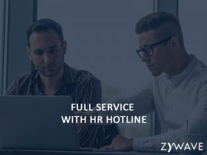full service with hr hotline screen